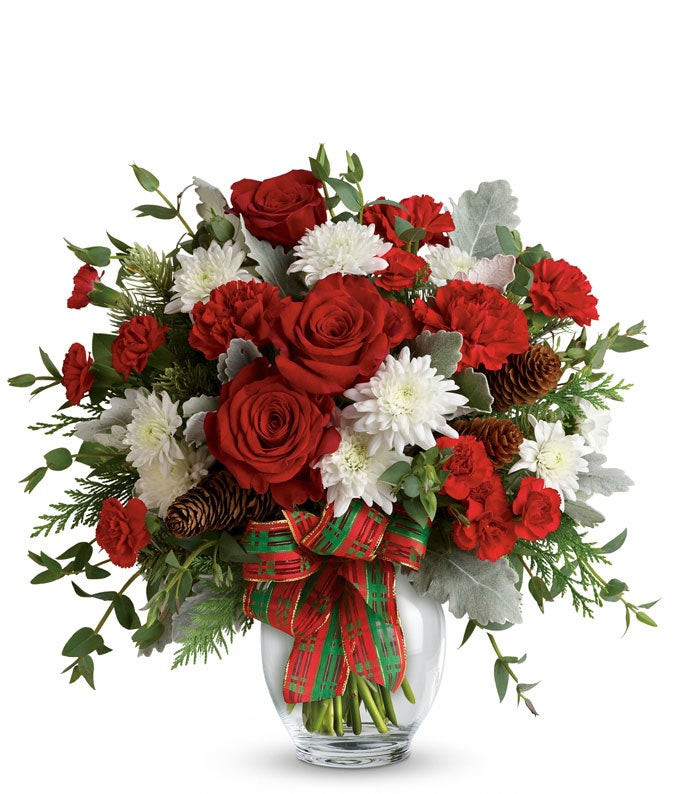 Red Holiday Joy Bouquet | From You Flowers
