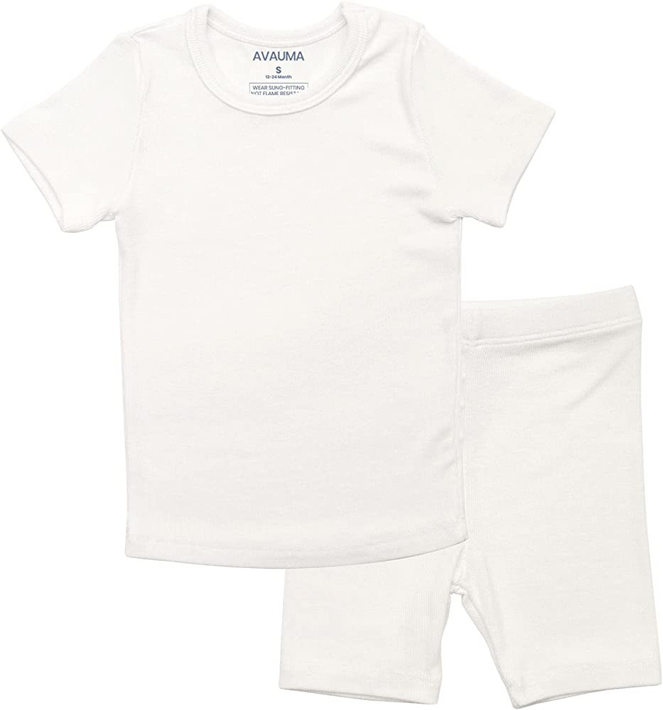AVAUMA Baby Boys Girls Pajama Set Kids Toddler Snug fit Ribbed Sleepwear pjs for Daily Life Style | Amazon (US)