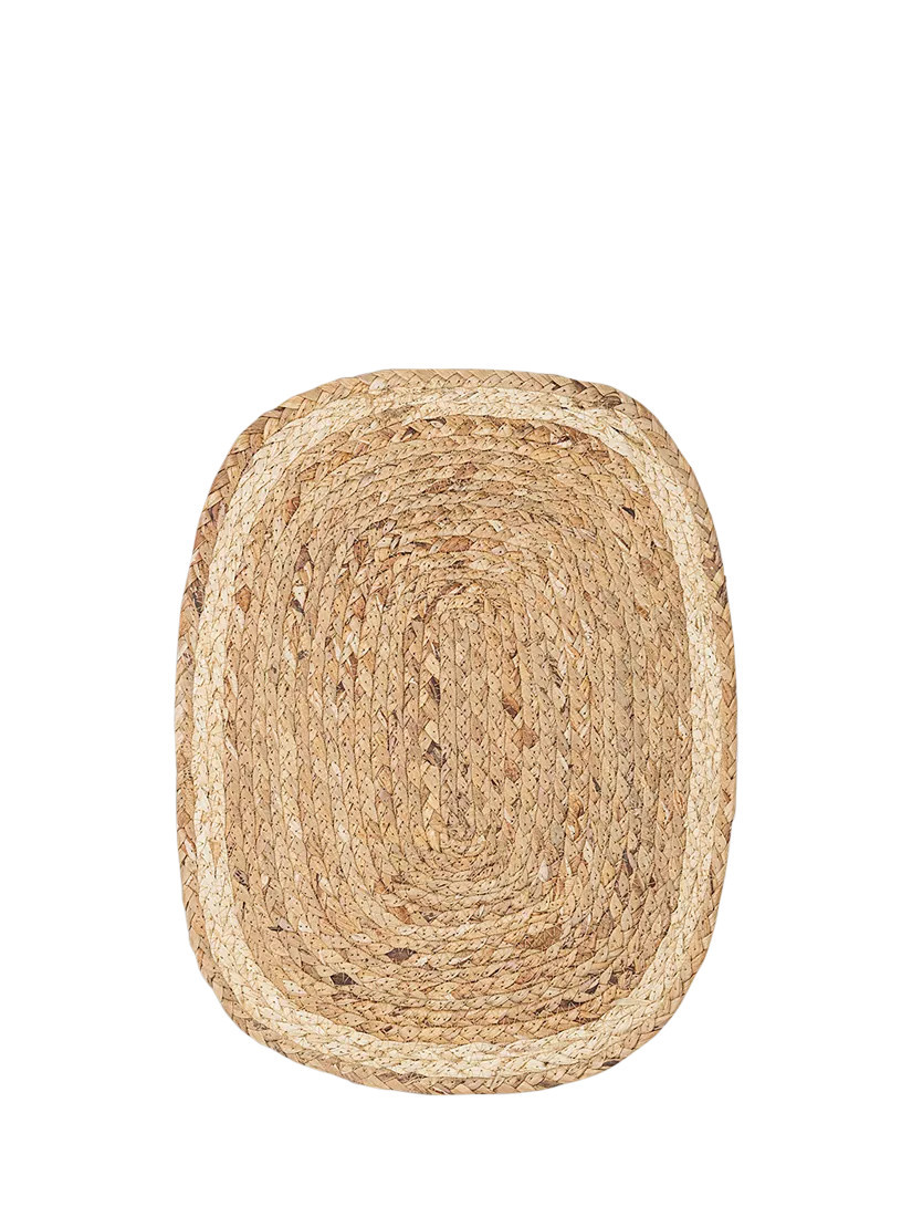 Nkuku Lam Water Hyacinth Woven Rectangular Placemat, Set of 4, Natural | John Lewis (UK)
