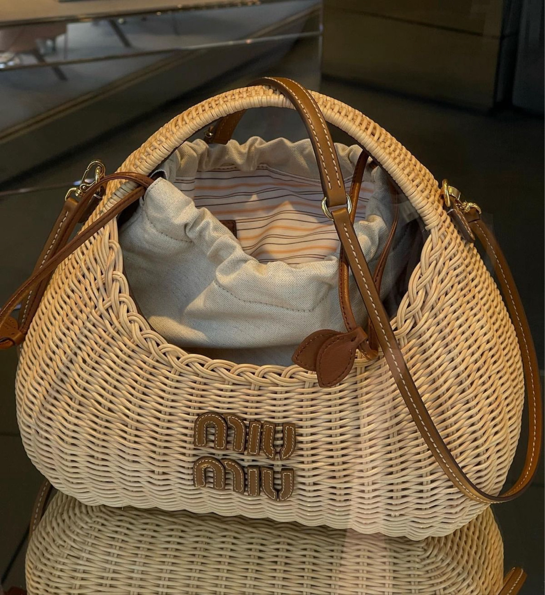 Embrace the essence of summer with this chic and timeless woven bag, perfect for sunny days and breezy getaways. Effortlessly stylish and versatile, it’s your go-to accessory for any summer adventure. 🌞🌿 #SummerStyle #EffortlessElegance #MiuMiu

#LTKItBag #LTKTravel #LTKSeasonal