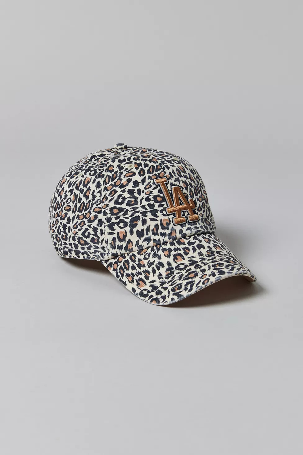 '47 Brand MLB Los Angeles Dodgers Lisa Animal Print Clean Up Baseball Hat | Urban Outfitters (US and RoW)