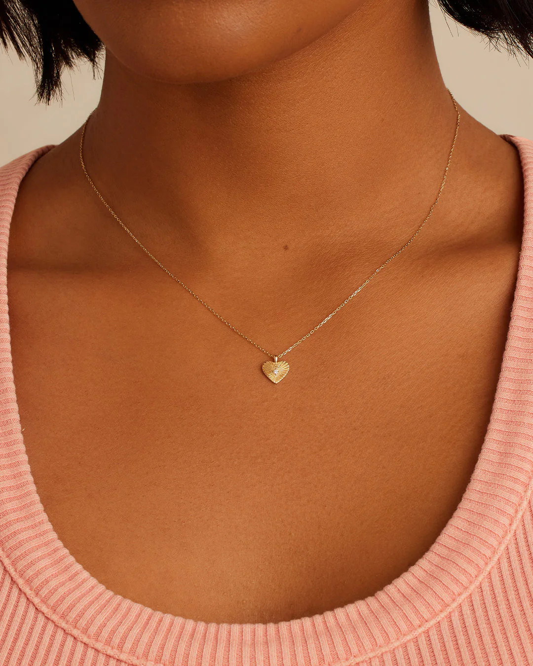 Diamond Vintage Heart Necklace | gorjana