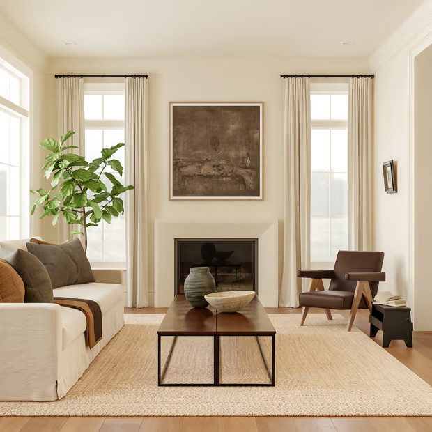 Tan Solid Braided Indoor/Outdoor 8' 6" x 11' 6" Area Rug | Rugs USA