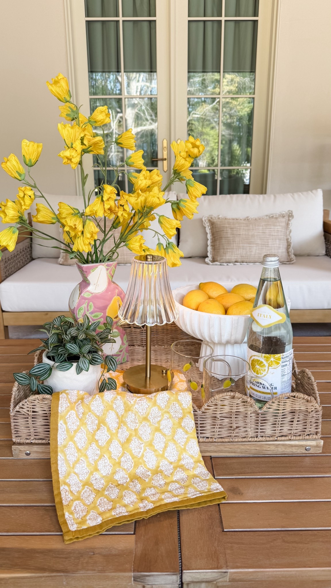 Outdoor centerpiece idea with World Market! 

#LTKselfcare #LTKSeasonal #LTKHome