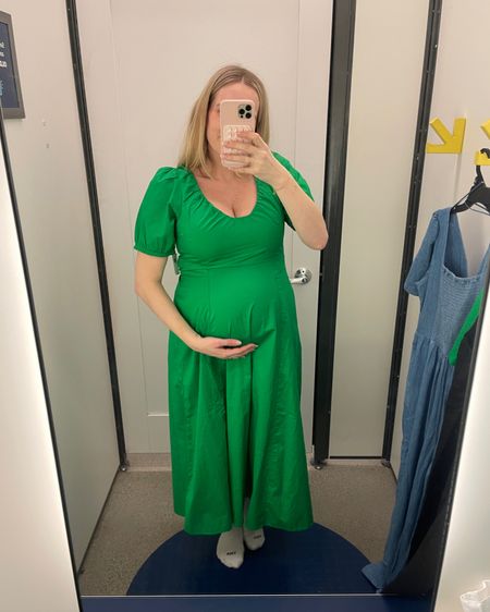 Old navy spring finds! The perfect dress (non-maternity but fits the bump!)! Fits true to size. - spring dress - green dress. - old navy 

#LTKfindsunder50 #LTKstyletip #LTKfindsunder100