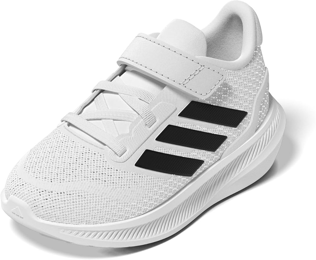 adidas Baby Run Falcon 5 Elastic Lace & Strap Shoe | Amazon (US)