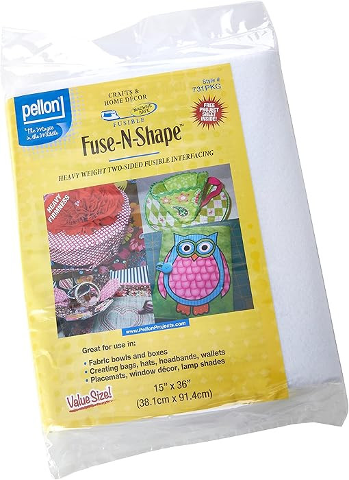 Pellon 731 Fuse-N-Shape Heavyweight Stabilizer 15" x 36" Package | Amazon (US)