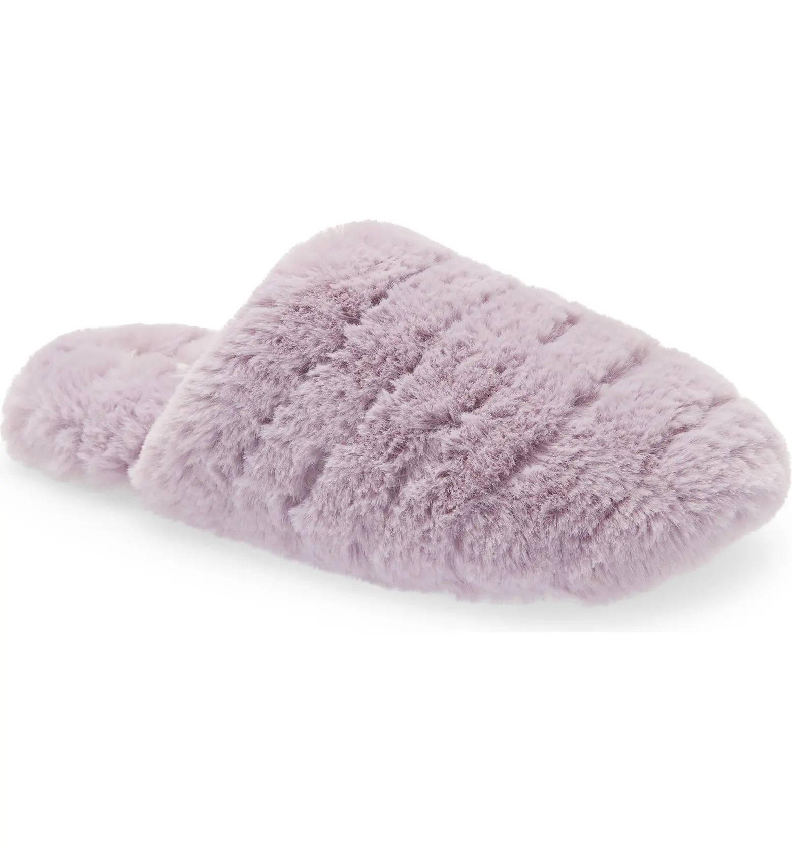 Madewell Recycled Faux Fur Quilted Scuff Slipper | Nordstrom | Nordstrom