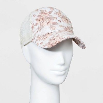 Women's Floral Baseball Hat - Wild Fable™ Pink | Target
