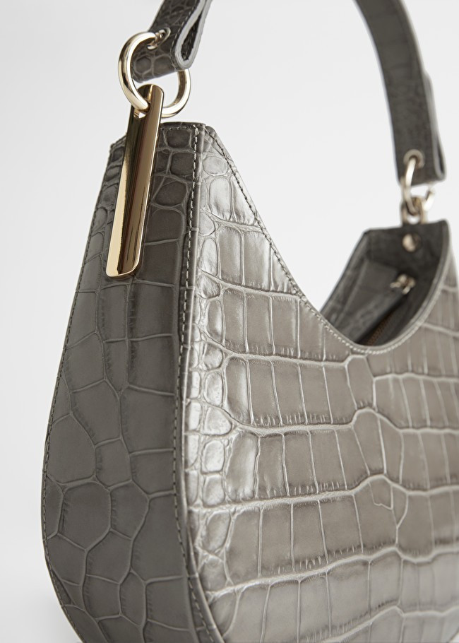 Croc Embossed Leather Shoulder Bag | & Other Stories (EU + UK)