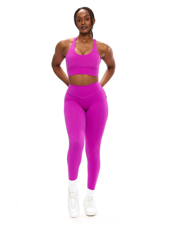Aggressive Scrunch Highlight Legging - Grape Juice | Buffbunny