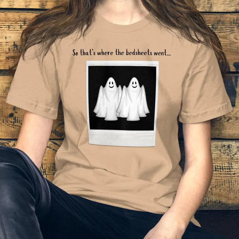 So That's Where the Bedsheets Went T-shirt, Beetlejuice T-shirt, Halloween Movies T-shirt, Humoro... | Etsy (US)