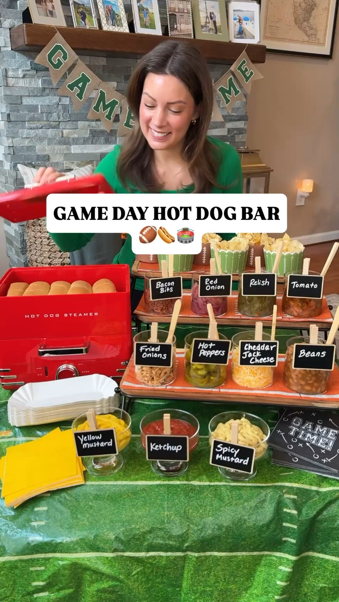 Game Day Hot Dog Bar 🤗🏈🏟️🌭football watch party, dinner night, entertaining football season

#LTKfoodie #LTKSeasonal #LTKHome