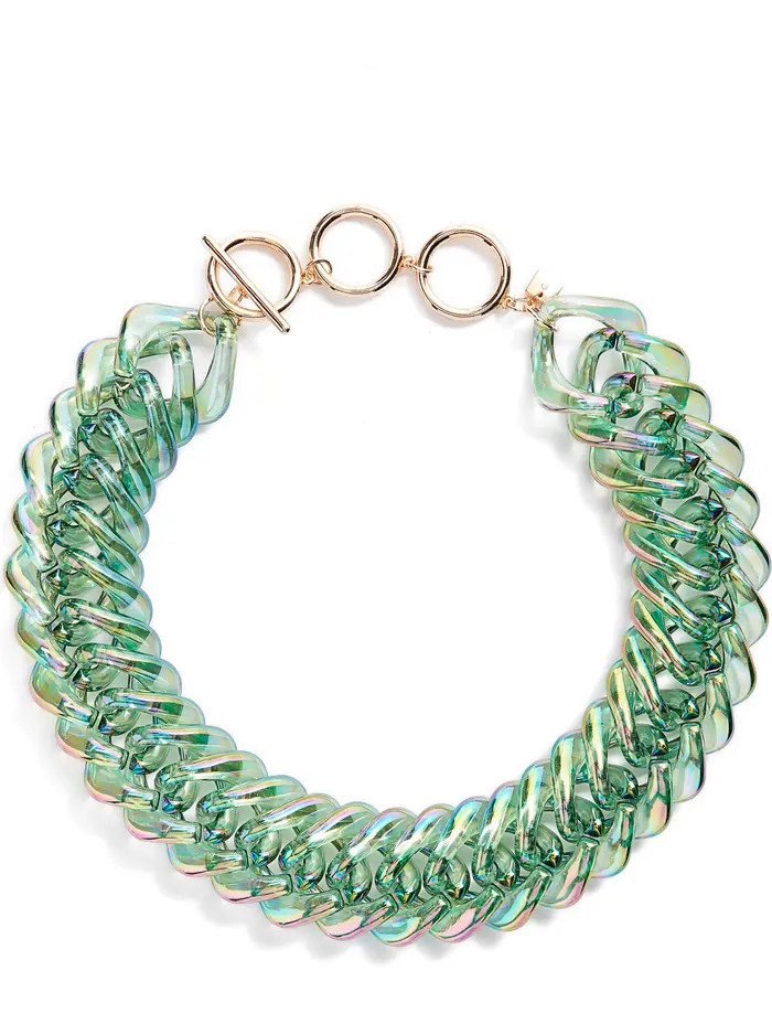 Open Edit Wavy Resin Link Collar Necklace | Nordstrom | Nordstrom