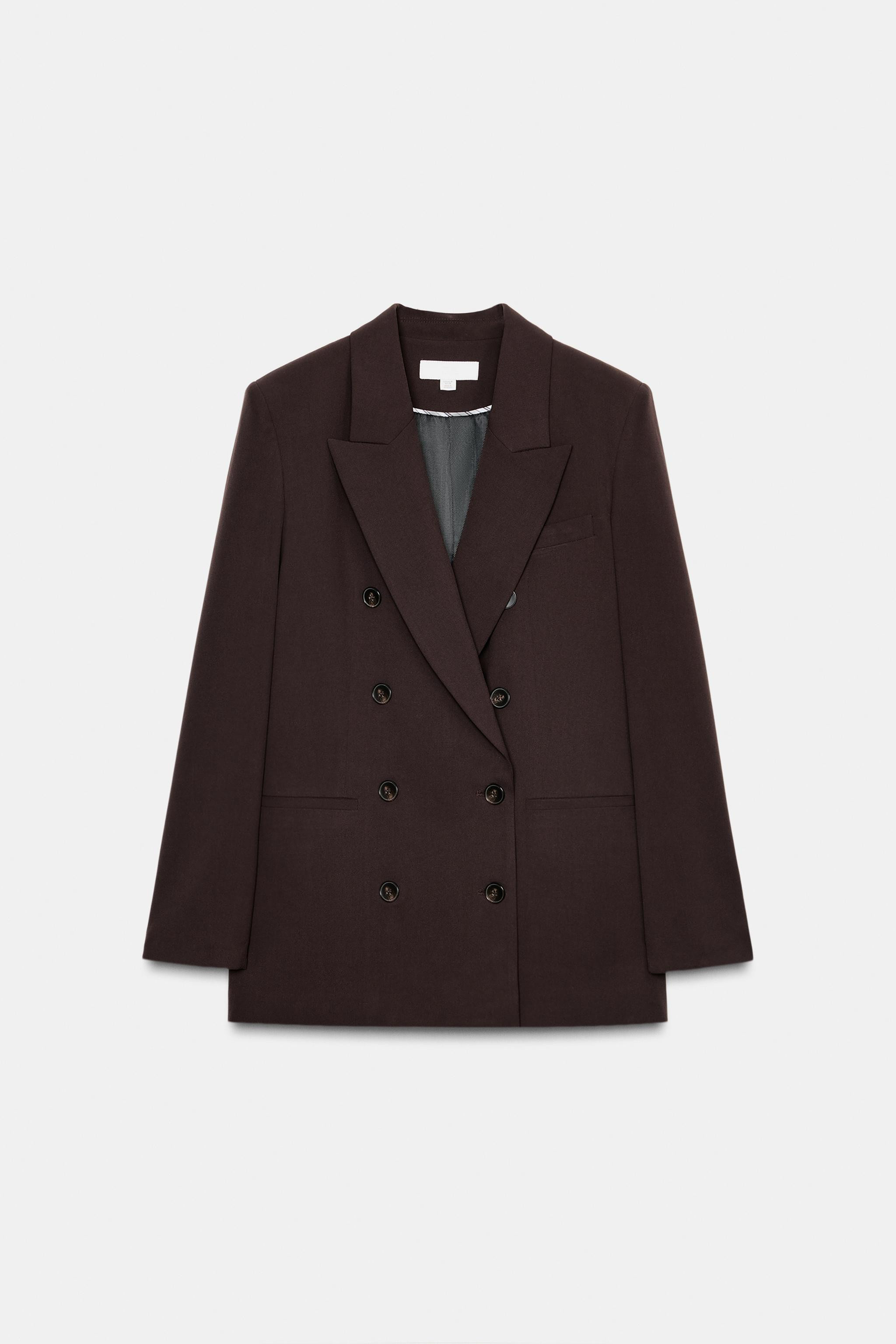 DOUBLE-BREASTED BLAZER WITH SHOULDER PADS | Zara US