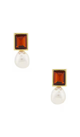 Aegean Pearl Drop Earring in Topaz | Revolve Clothing (Global)