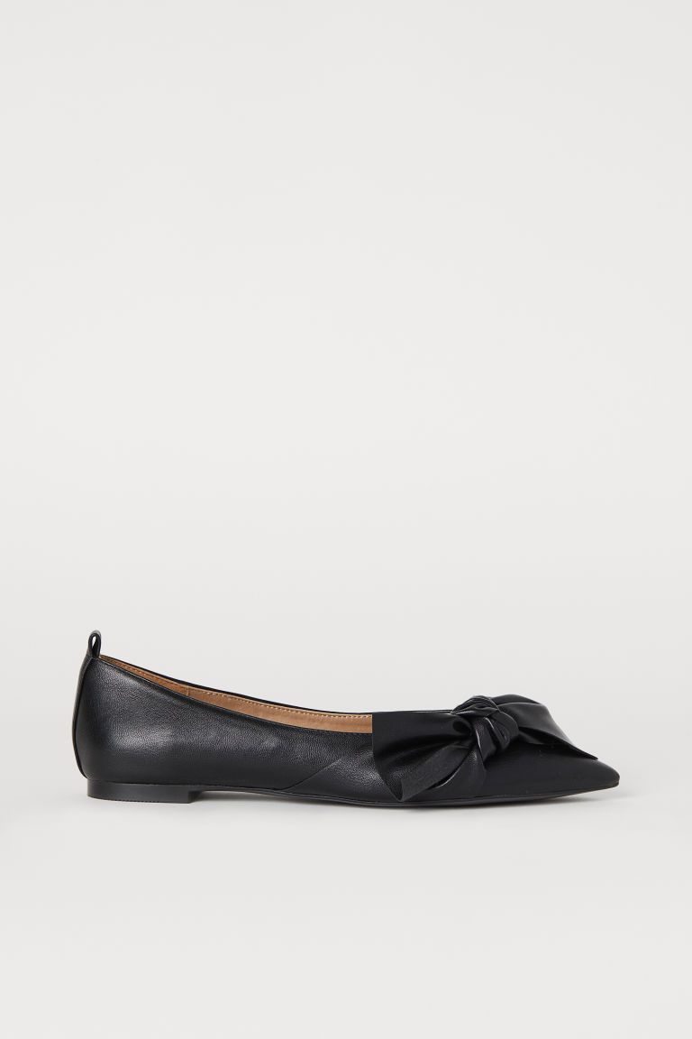 H & M - Flats with Bow - Black | H&M (US + CA)