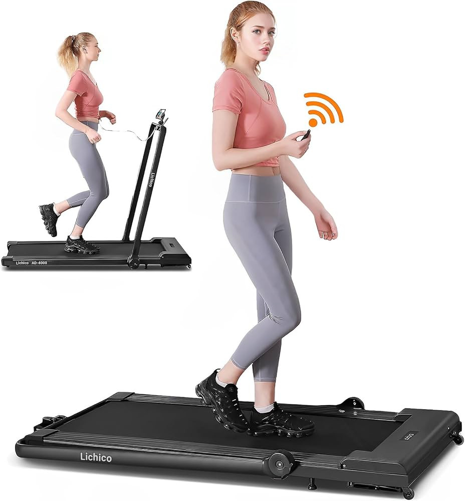 YRUN/LICHICO 2 in 1 Under Desk Treadmill, 8.6Mph Portable Folding Treadmill, 3.0HP Brushless Moto... | Amazon (US)