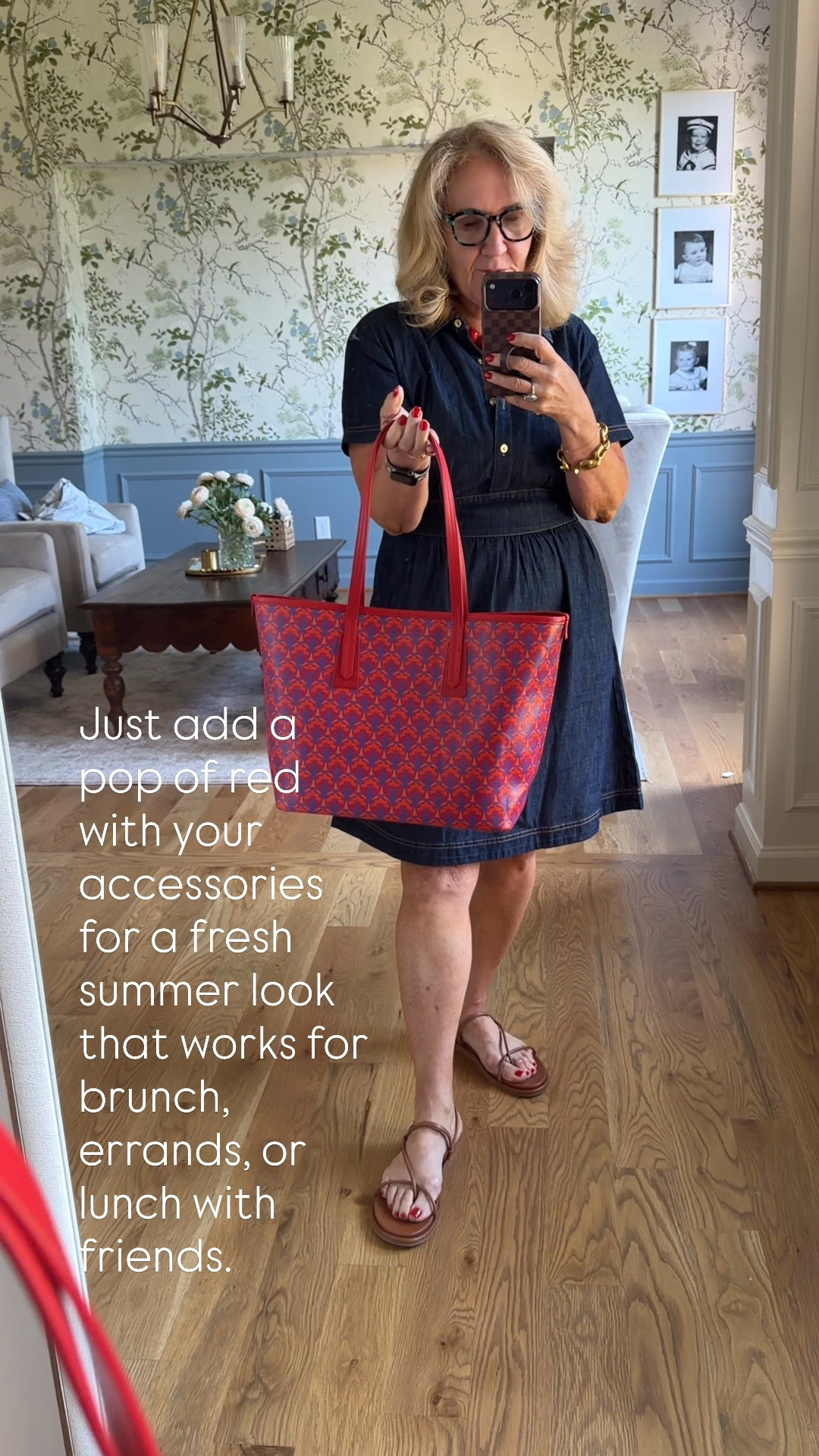 A denim dress is one of those timeless staples you’ll wear year after year. It’s flattering, comfortable, and so easy to style, just add a pop of red with your accessories for a fresh summer look that works for brunch, errands, or lunch with friends.

Sizing:

* Dress: True to Size

💡 LTK MADE EASY
❤️ Heart = Support my posts!
📌 Save = Get sale & restock alerts
📋 Lists = Keep favorites organized
📲 Share = Send lists and products to a friend. Hello, Christmas List! 💬
💬 Comment = Ask me anything about sizing or fit. :-)

#LTKootd #LTKSaleAlert #LTKOver40
