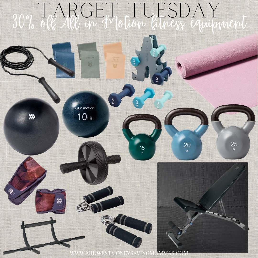 30% off All in Motion Fitness Equipment

Target Tuesday  new year fitness  workout gear  home gym equipment  exercise equipment 

#LTKActive #LTKfitnessgoals #LTKHome