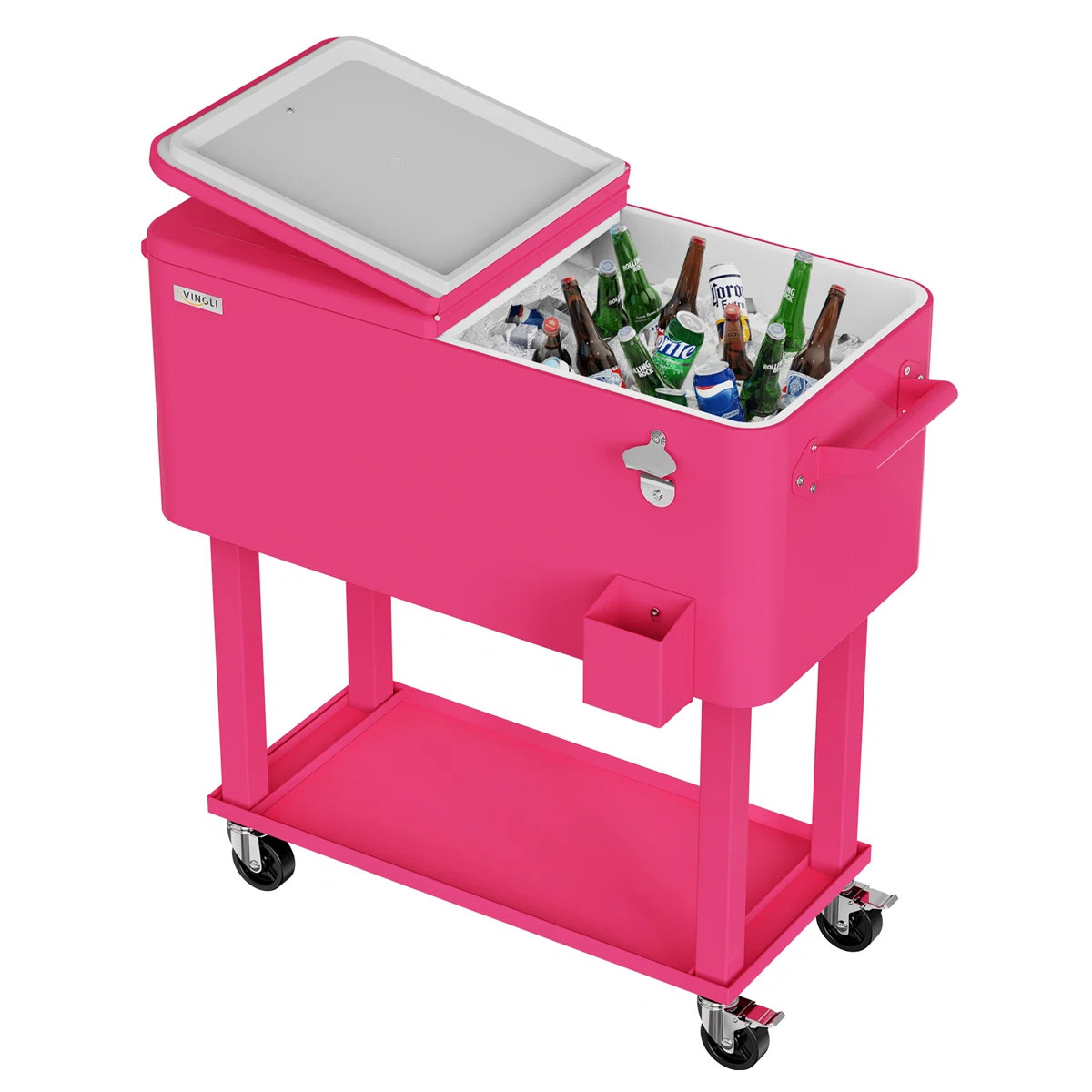 Winado 80 Qt. Outdoor Rolling Cooler Cart Storage Cabinet | Wayfair North America