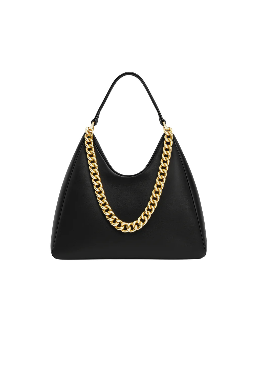 Tribeca Chain Leather Bag - Black | The Noli Shop