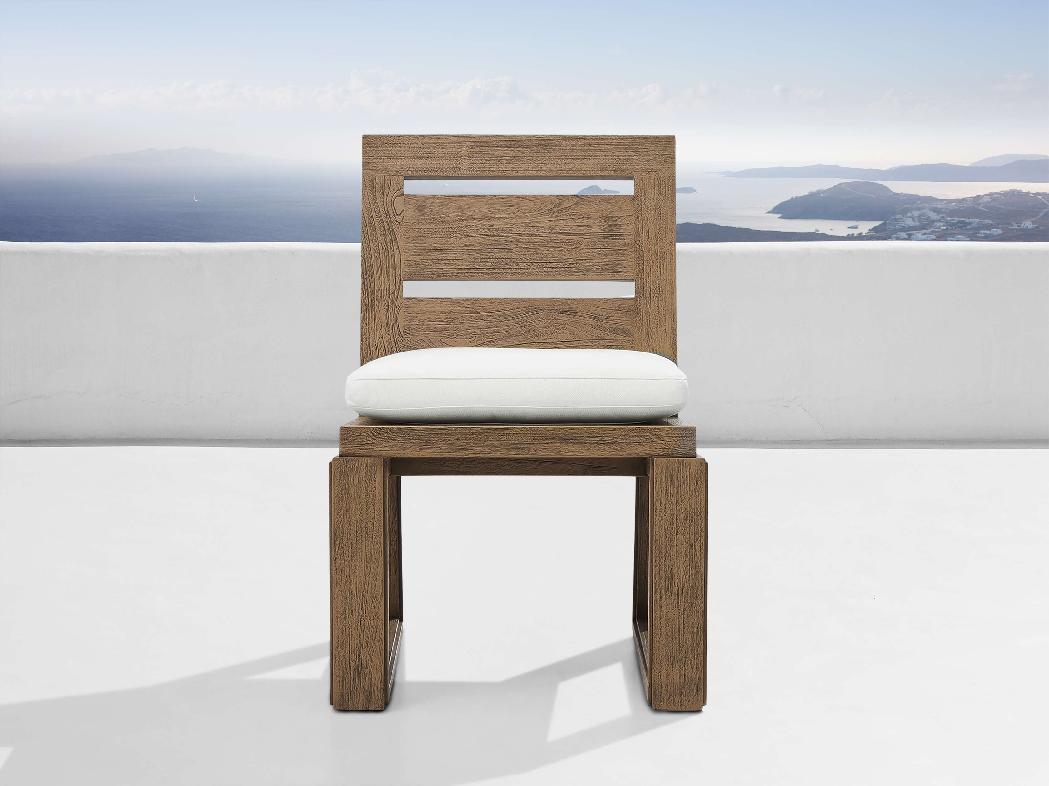 Canyon Outdoor Teak Dining Side Chair | Arhaus