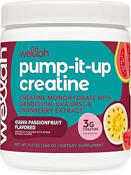 Wellah Creatine for Women (50 Servings, Guava Passionfruit) - Creatine Monohydrate with Dandelion... | Amazon (US)
