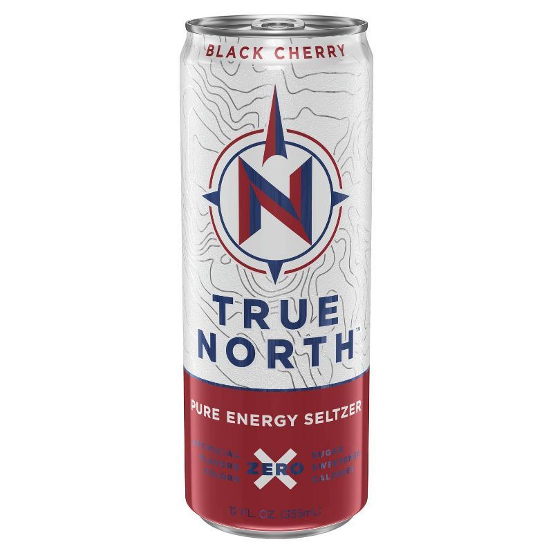 True North Black Cherry Energy Seltzer - 12 fl oz Cans | Target