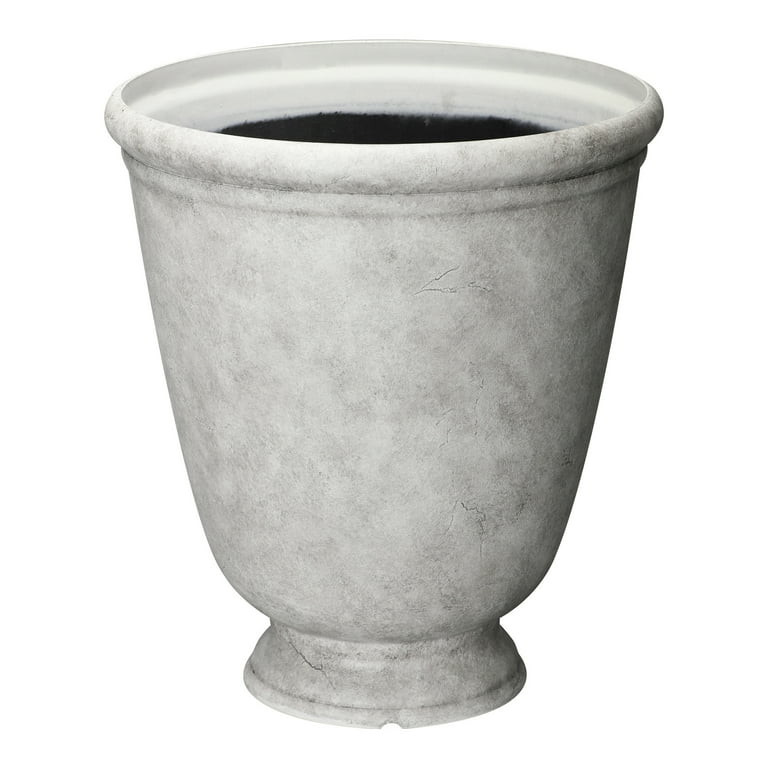 Better Homes & Gardens Ember Gray Recycled Resin Planter, 16in x 16in x 18.1in | Walmart (US)