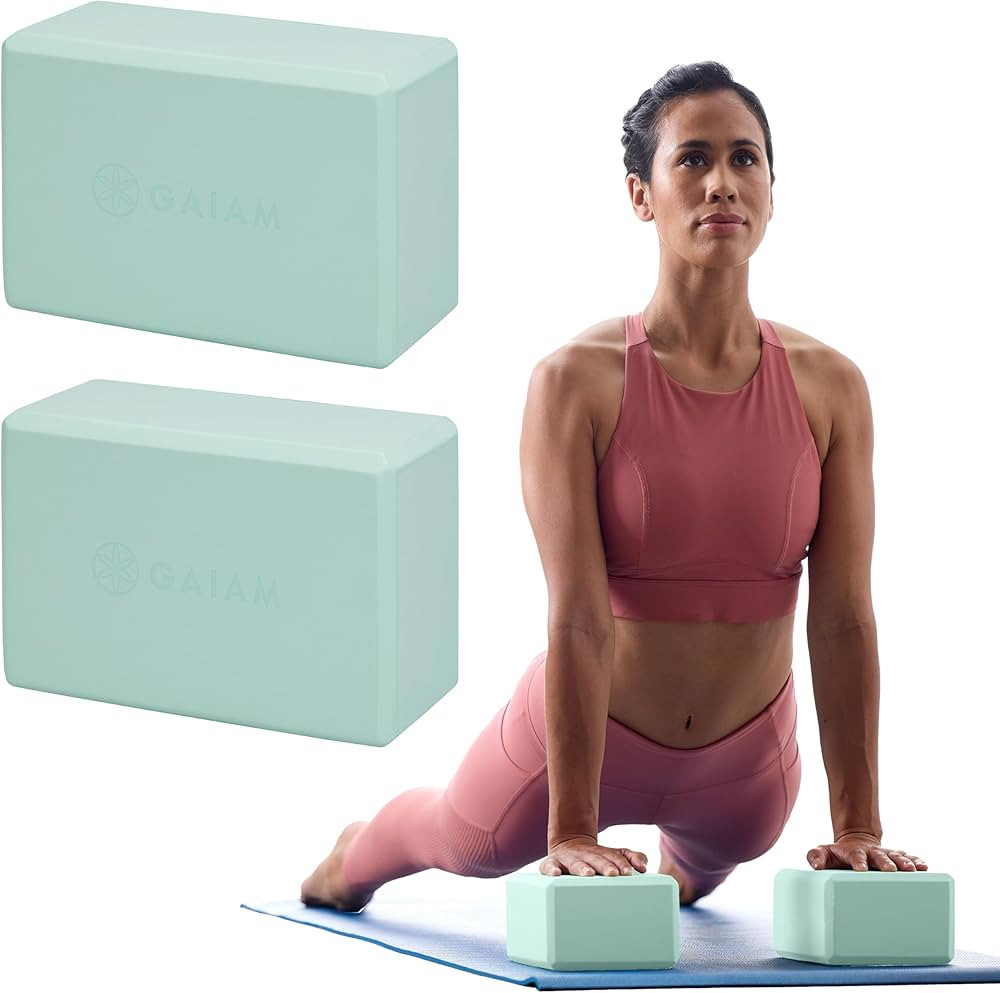 Gaiam Yoga Block - Supportive Latex-Free Eva Foam - Soft Non-Slip Surface with Beveled Edges for ... | Amazon (US)