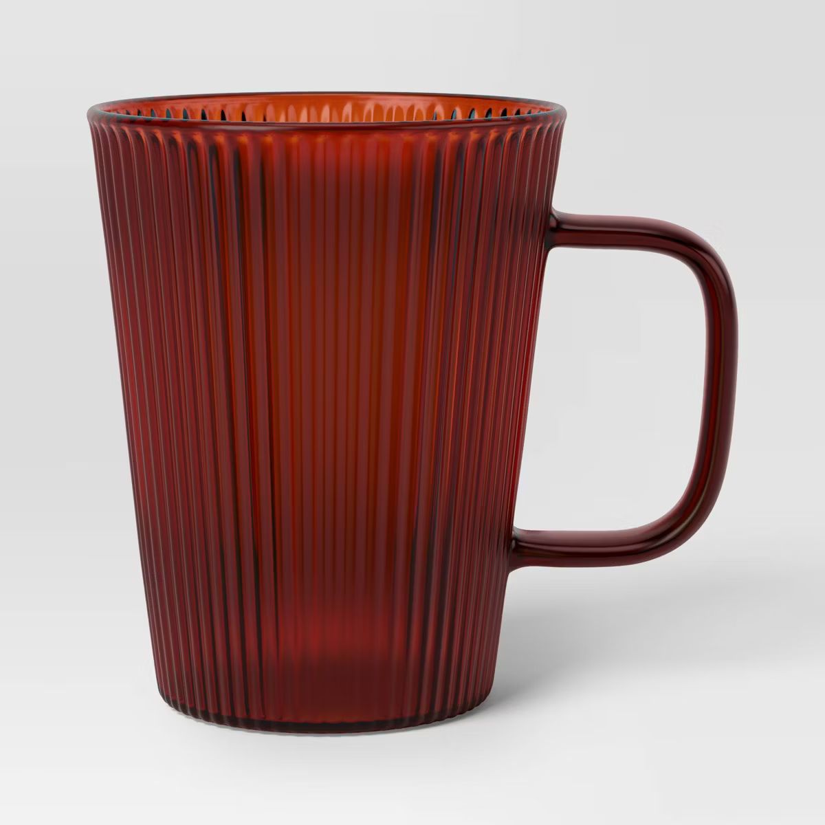 14.3oz Colored Glass Mug Brown - Threshold™ | Target