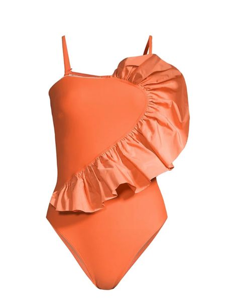 The chicest one piece swimsuit is on sale! Also comes in black. It can be a strapless bathing suit also - the swimsuit has removable straps. I am planning ahead for a friends wedding in Antigua and wow will this be perfect . 30% off for Memorial Day

Swimwear on sale, Memorial Day swim sales , beach bachelorette style , , swimsuit with ruffle , one piece swim, luxury swimwear , strapless one piece swimsuit , black one piece swimsuit , orange one piece swim , statement swim , elevated swim, beach vacation 

#LTKtravel #LTKwedding #LTKswim