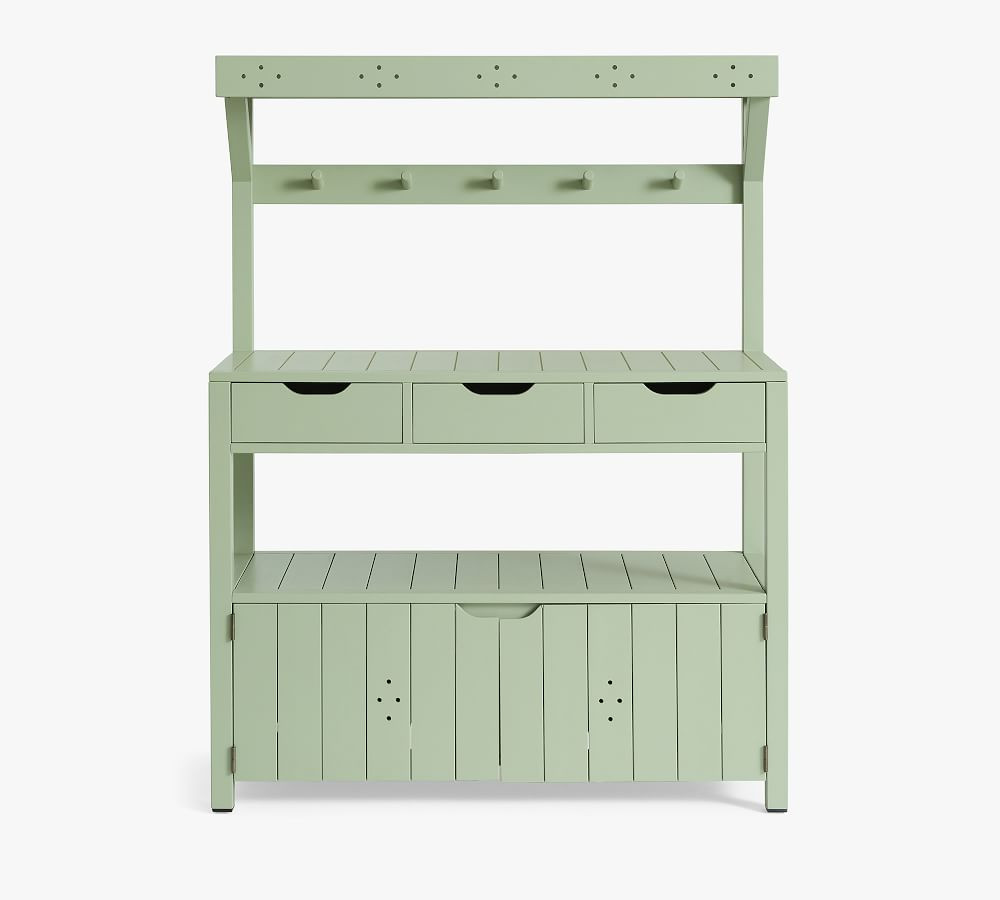 Julia Berolzheimer Potting Station, Green, 48&amp;quot;x20&amp;quot;x62&amp;quot; | Pottery Barn (US)