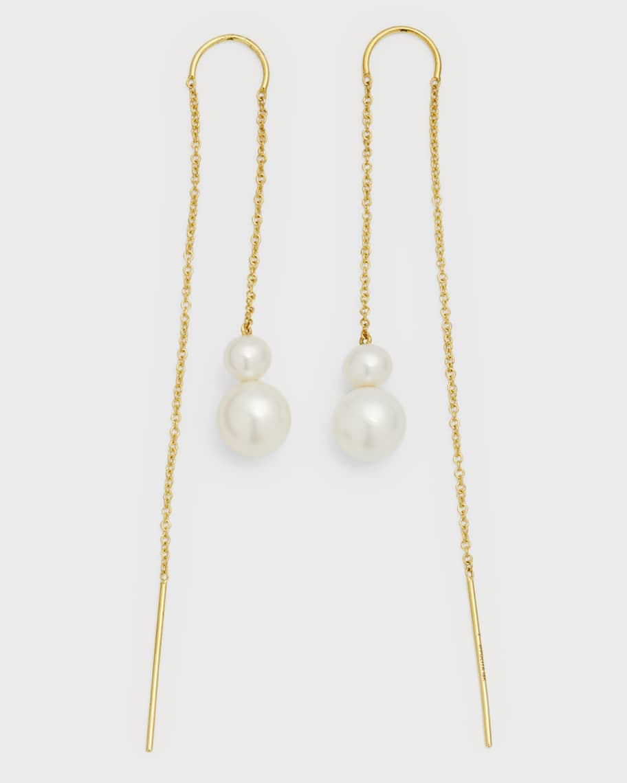 Ippolita 2-Stone Drop Thread Earrings in 18K Gold | Neiman Marcus