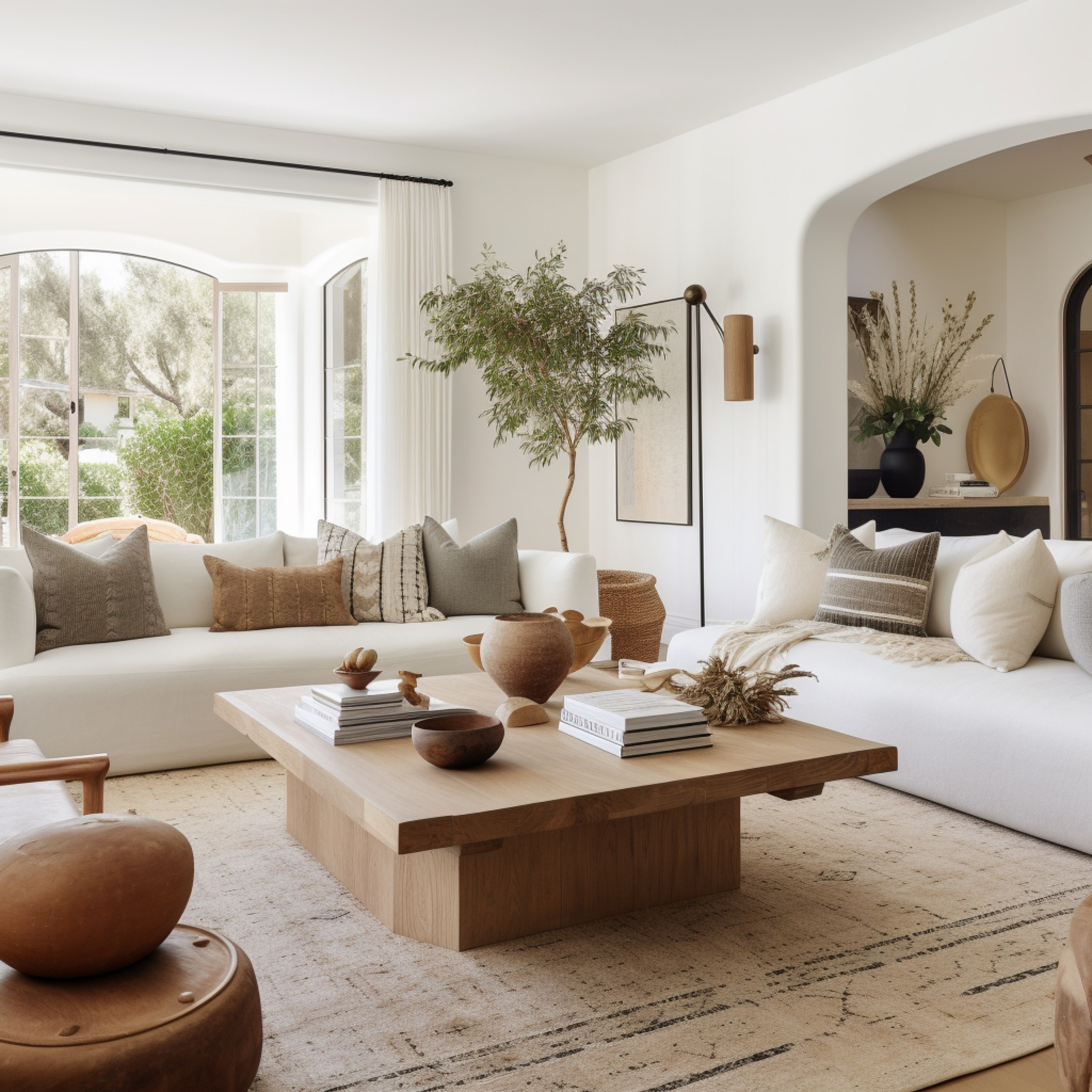 light & airy living room with warm wood elements & well designed coffee table adorned with books & decor #LTKunder50

#LTKfamily #LTKhome
