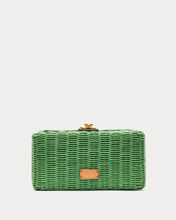 Pepper Wicker Clutch - Off White | Frances Valentine