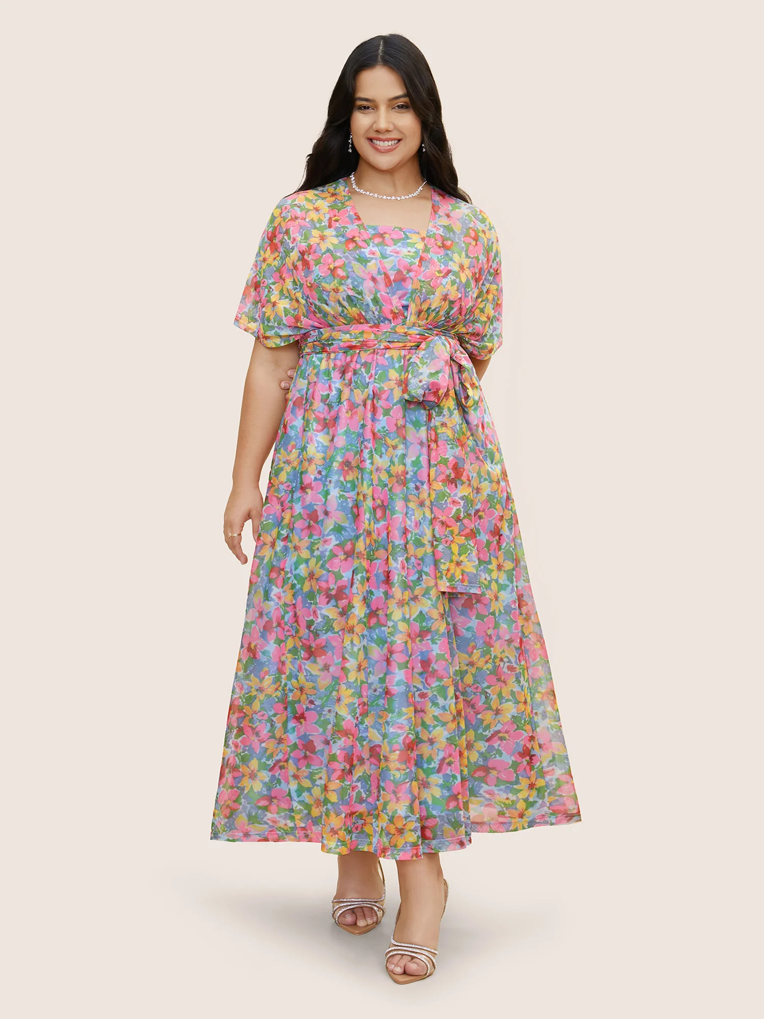 Breathable Gauze Shoulder Floral BloomChic Everywhere Dress | Bloomchic