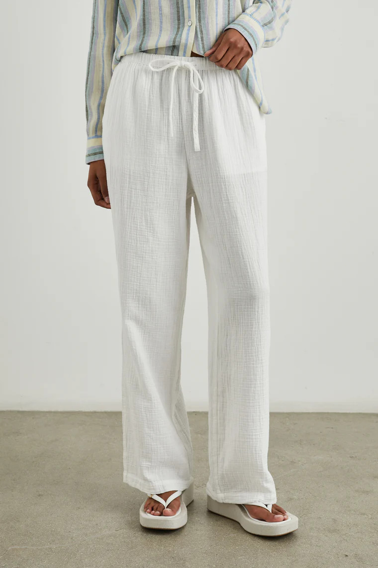 EMMIE PANT - WHITE EYELET | Rails