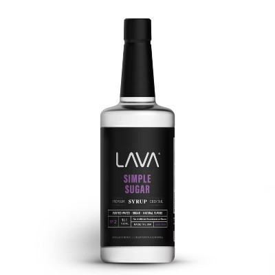 LAVA Premium Simple Syrup, Made with 100% Sugar, No Artificial Sweeteners, Flavors, or Colors. Large 33.8oz (1-Liter) Bottle | Target