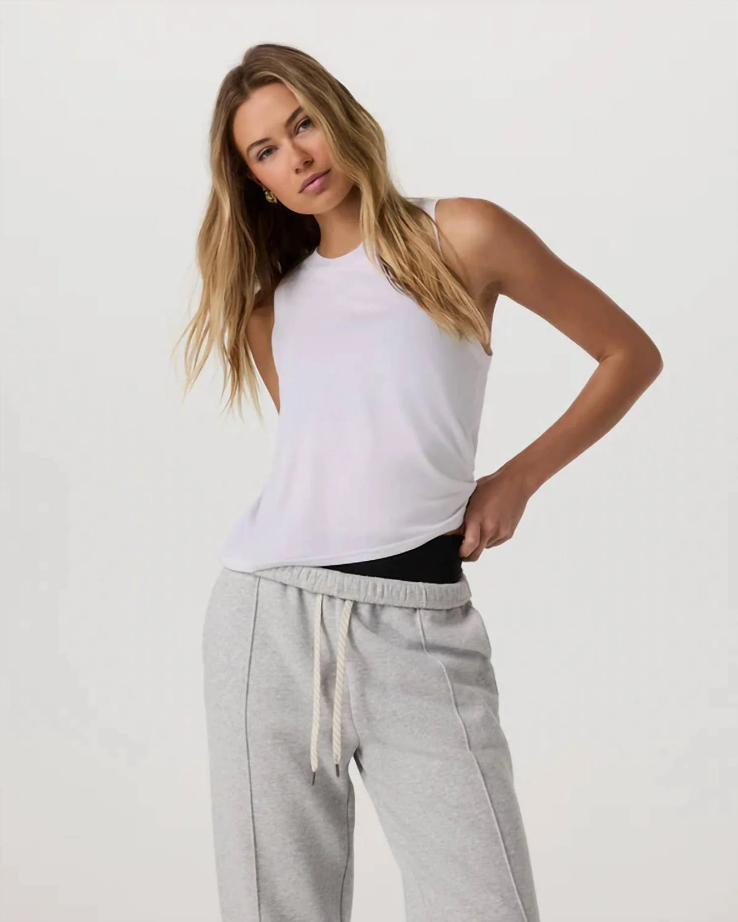 Energy Tank Top In White | Shop Simon