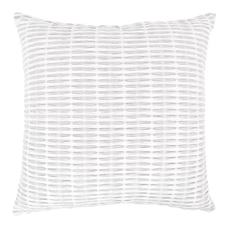 Hayzen Pleated Please Throw Pillow With Feather Filled Insert, 20" x 20" | Wayfair North America