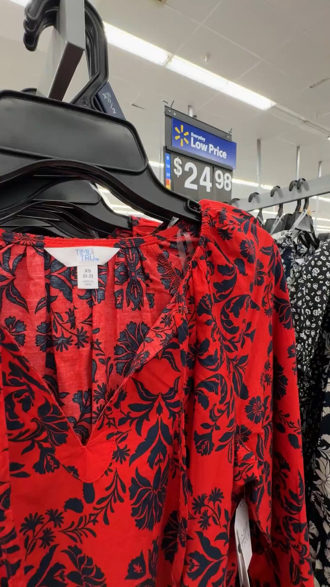 Walmart time and tru red/navy mini dress

#LTKootd