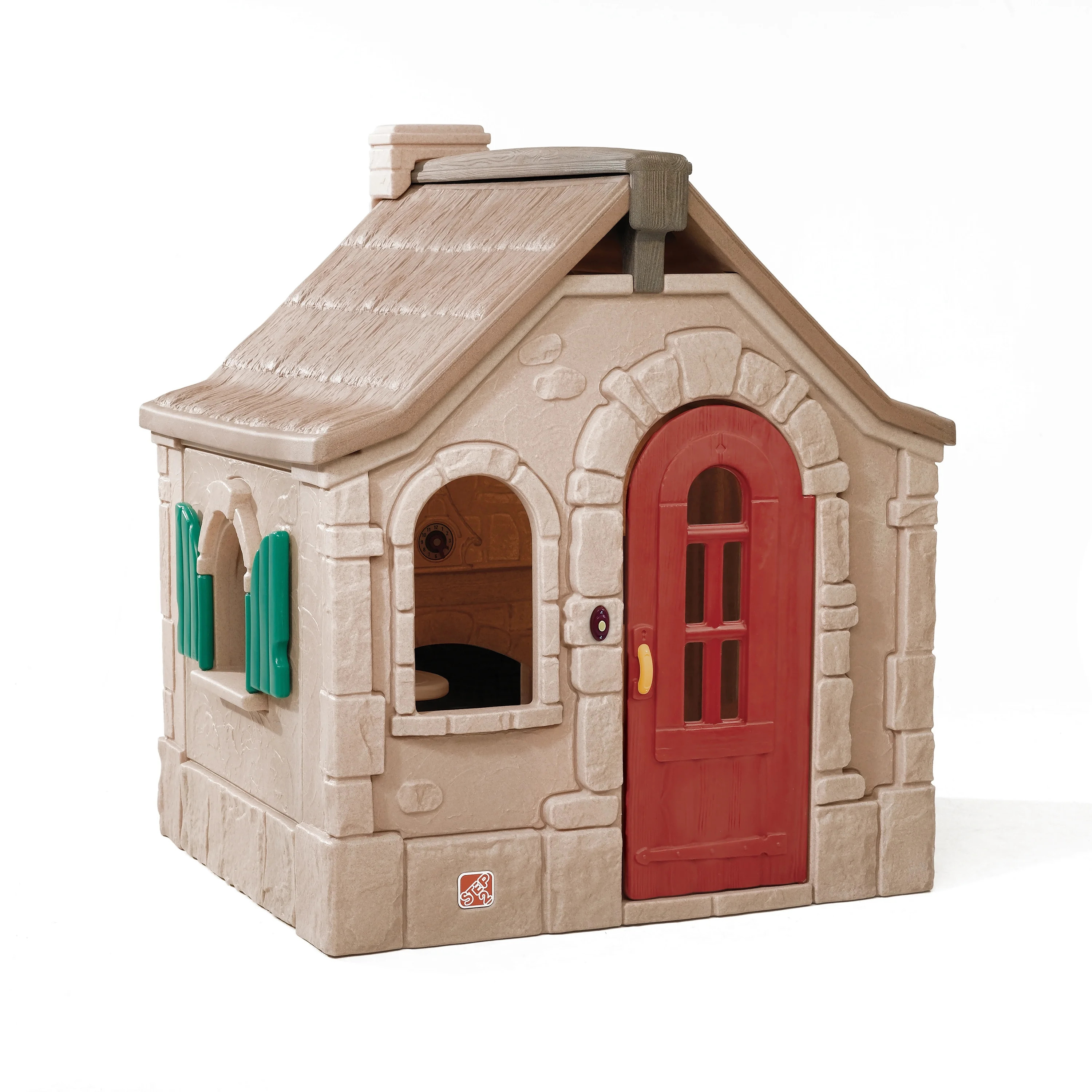 Step2 Naturally Playful Storybook Brown Cottage Playhouse Plastic Kids Outdoor Toy | Walmart (US)