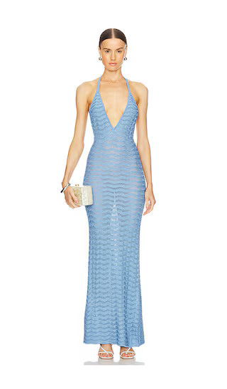 Ronny Kobo Yael Dress in Blue. - size XL | Revolve Clothing (Global)