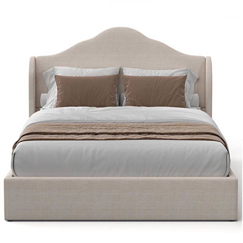 Evonna Upholstered Wingback Bed | Wayfair North America