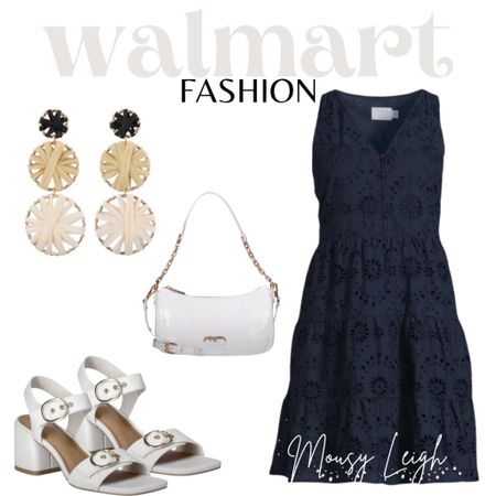 Eyelet navy dress, white accessories! 

walmart, walmart finds, walmart find, walmart spring, found it at walmart, walmart style, walmart fashion, walmart outfit, walmart look, outfit, ootd, inpso, bag, tote, backpack, belt bag, shoulder bag, hand bag, tote bag, oversized bag, mini bag, clutch, blazer, blazer style, blazer fashion, blazer look, blazer outfit, blazer outfit inspo, blazer outfit inspiration, jumpsuit, cardigan, bodysuit, workwear, work, outfit, workwear outfit, workwear style, workwear fashion, workwear inspo, outfit, work style,  spring, spring style, spring outfit, spring outfit idea, spring outfit inspo, spring outfit inspiration, spring look, spring fashion, spring tops, spring shirts, spring shorts, shorts, sandals, spring sandals, summer sandals, spring shoes, summer shoes, flip flops, slides, summer slides, spring slides, slide sandals, summer, summer style, summer outfit, summer outfit idea, summer outfit inspo, summer outfit inspiration, summer look, summer fashion, summer tops, summer shirts, graphic, tee, graphic tee, graphic tee outfit, graphic tee look, graphic tee style, graphic tee fashion, graphic tee outfit inspo, graphic tee outfit inspiration,  looks with jeans, outfit with jeans, jean outfit inspo, pants, outfit with pants, dress pants, leggings, faux leather leggings, tiered dress, flutter sleeve dress, dress, casual dress, fitted dress, styled dress, fall dress, utility dress, slip dress, skirts,  sweater dress, sneakers, fashion sneaker, shoes, tennis shoes, athletic shoes,  dress shoes, heels, high heels, women’s heels, wedges, flats,  jewelry, earrings, necklace, gold, silver, sunglasses, Gift ideas, holiday, gifts, cozy, holiday sale, holiday outfit, holiday dress, gift guide, family photos, holiday party outfit, gifts for her, resort wear, vacation outfit, date night outfit, shopthelook, travel outfit, 

#LTKFindsUnder50 #LTKShoeCrush #LTKStyleTip