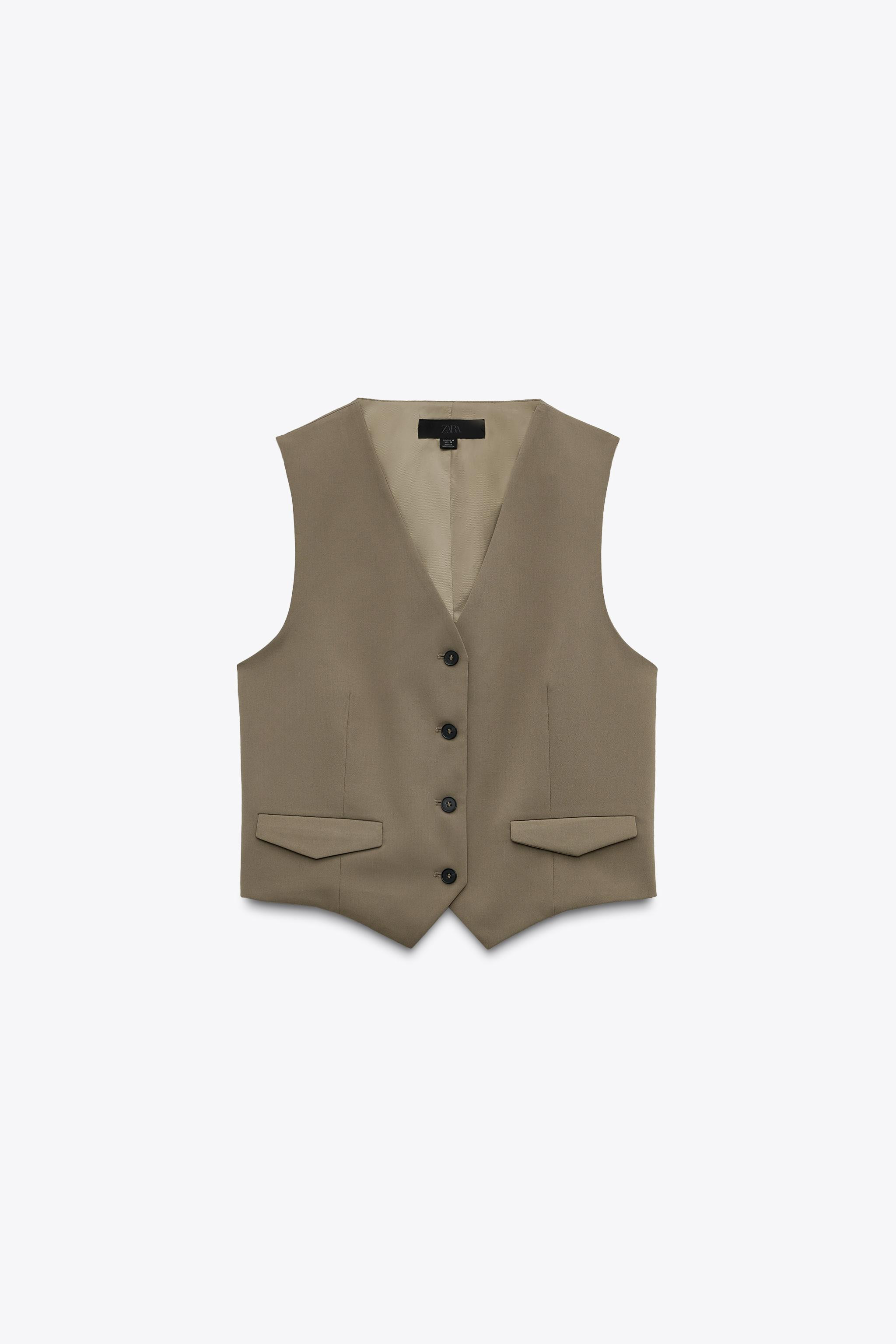 WAISTCOAT WITH CONTRAST BACK | Zara US