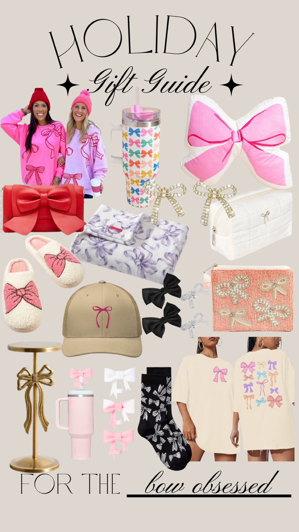Christmas Gift Guide - for the bow obsessed, gifts for her, coquette gifts, stocking stuffers 

#LTKHoliday #LTKFindsUnder50 #LTKGiftGuide