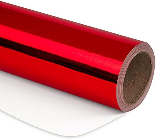 RUSPEPA Red Metallic Wrapping Paper - Christmas Wrapping Paper Perfect for Wedding, Birthday, Chr... | Amazon (US)